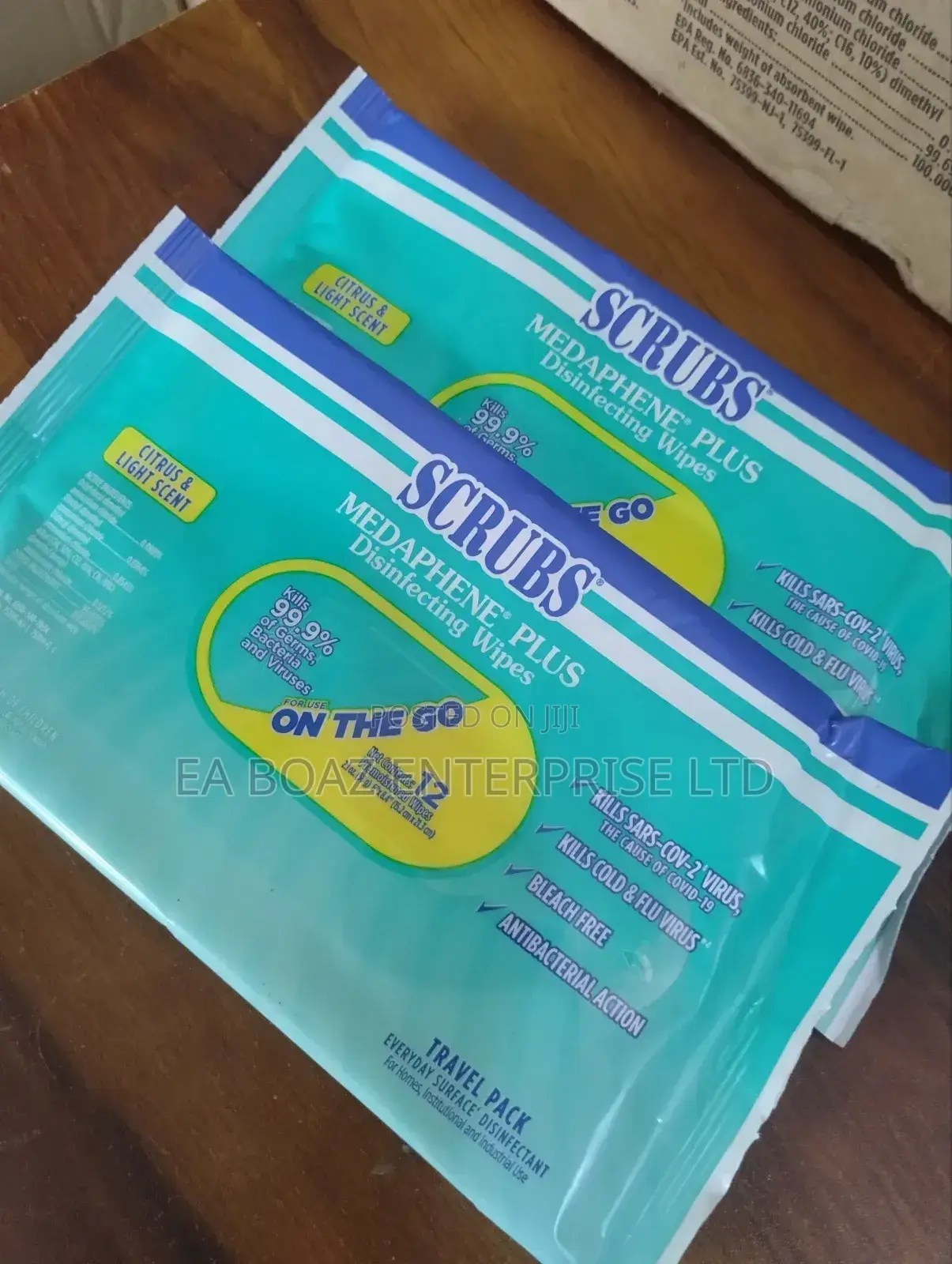 Scrubs Medaphene Plus Disinfecting Hand Wipes,12 Per Pack (60pcs X 1)