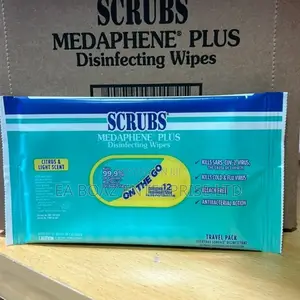Scrubs Medaphene Plus Disinfecting Hand Wipes,12 Per Pack (60pcs X 1)