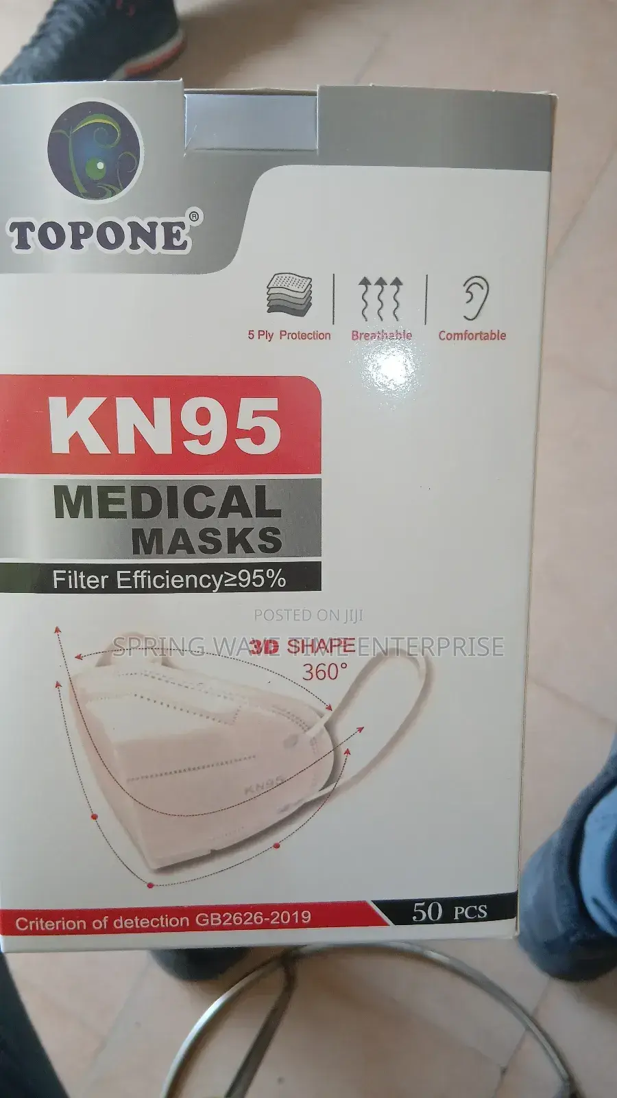 Kn95 Medical Nose Mask 50 Pieces In Pack