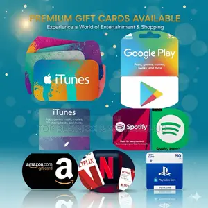 iTunes ,Playstation,Netflix, Spotify,Cards Available(For Ur Purchases)
