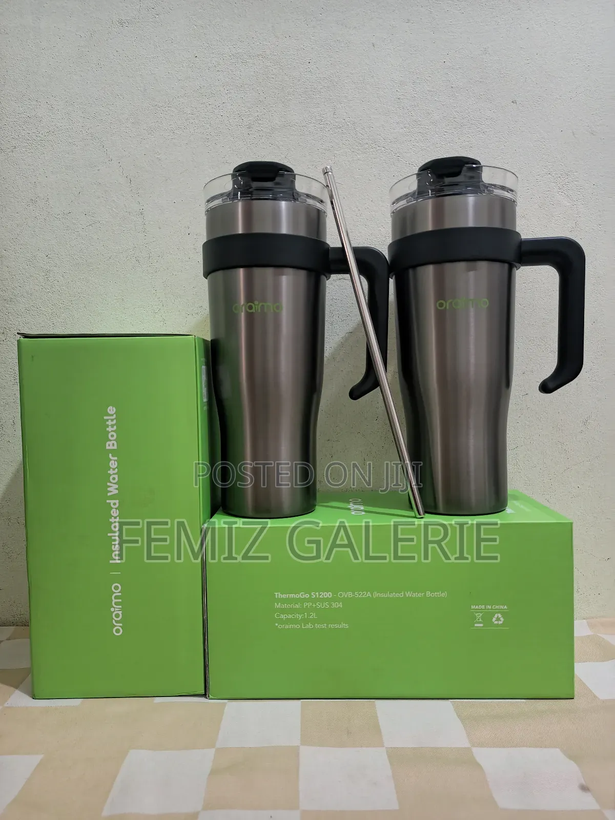 Oraimo Thermogo S1200 1.2l Extra Large Insulated Water Bottle