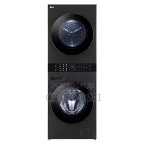 13/10kg Lg Washtowertm With Centre Controltm, Black Steel Color