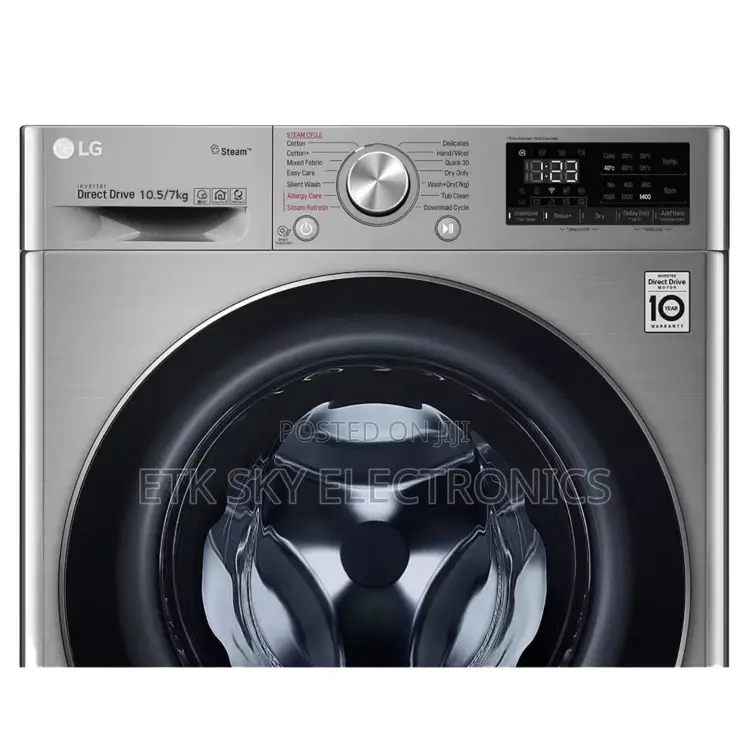 Lg F4v5rgp2t 10.5kg/7kg Front Load Washing Machine