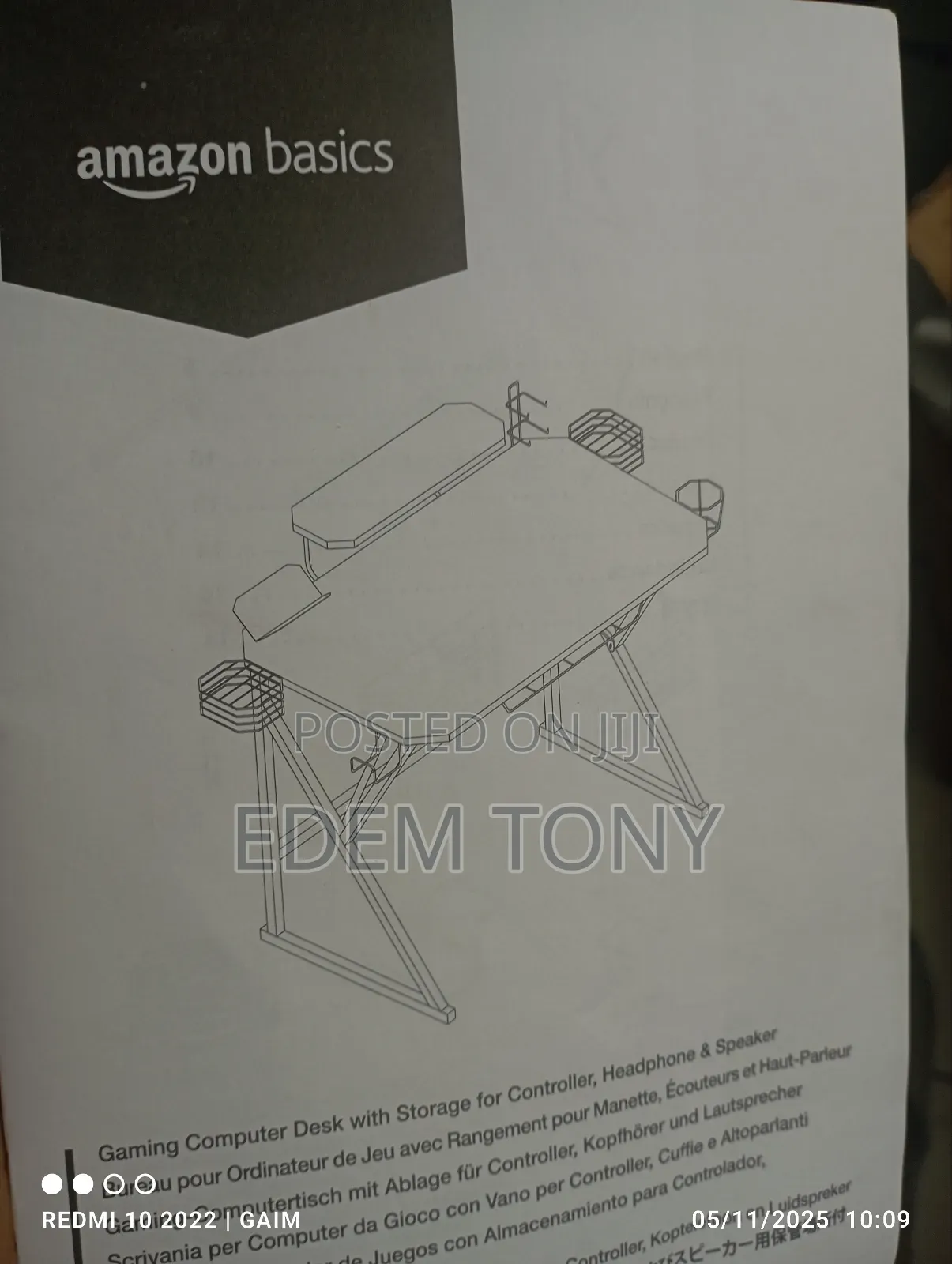 Gaming Computer Desk With Storage