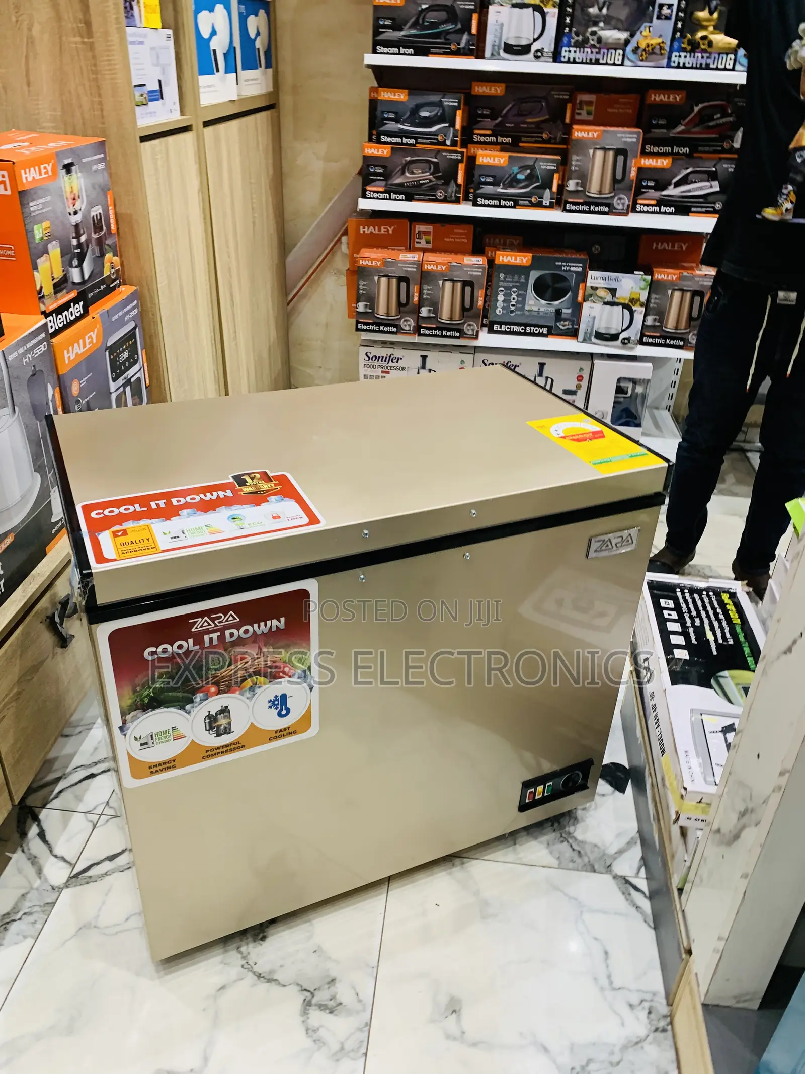 Get the New Chest Freezer 238l Gold Color Zara 