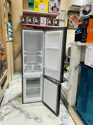 Quality Sleek Grey Double Door Zara 240bf Fridge 161l