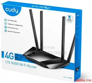 Cudy Sim 4g Wifi Router With a Nano-Sim Slot and Four Ethernet Ports