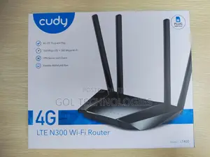 Cudy Sim 4g Wifi Router With a Nano-Sim Slot and Four Ethernet Ports