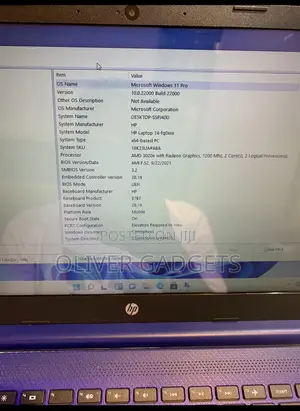 Laptop HP 14-Ep0063 4GB AMD SSD 60GB