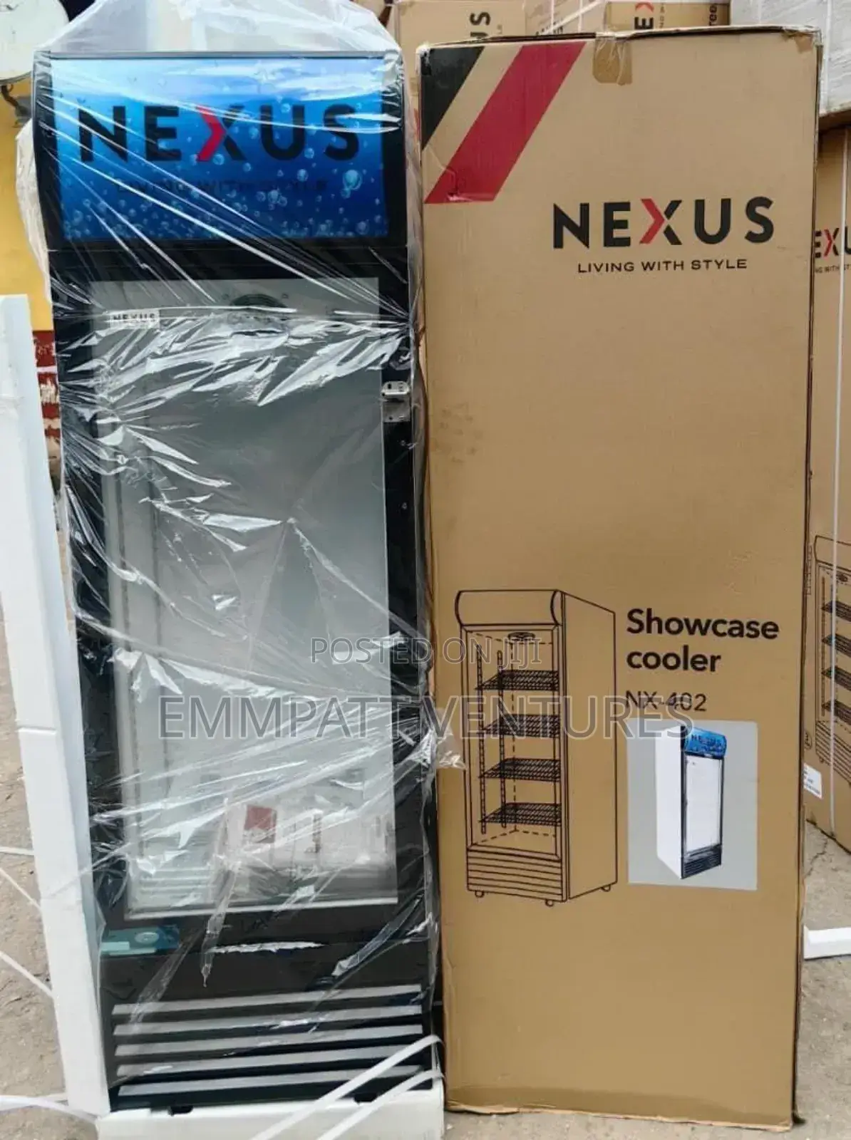 Nexus Display Fridge 402 Double Glass Door