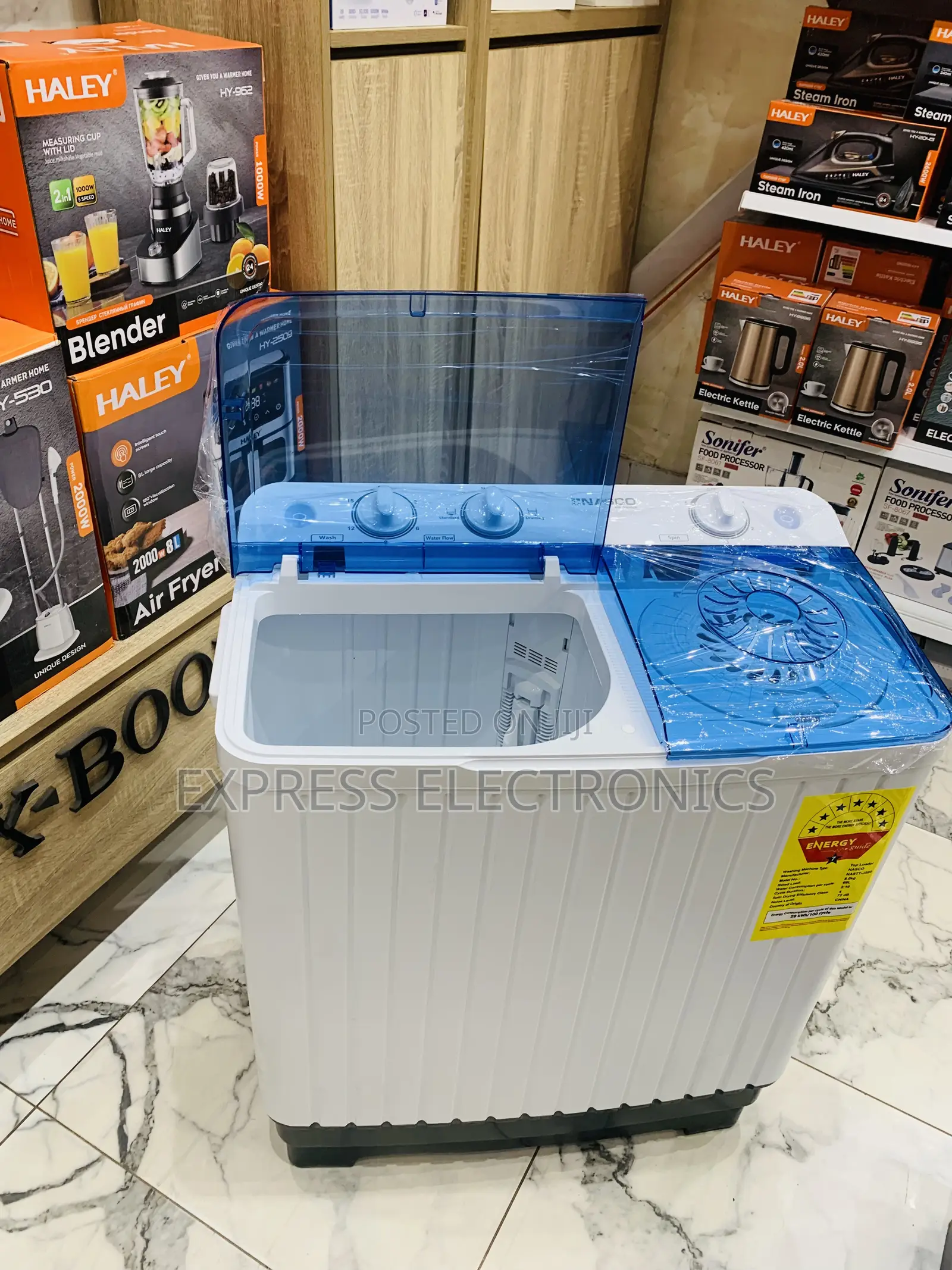 Long Lasting Plastic Body Nasco 8kg Topload Washing Machine