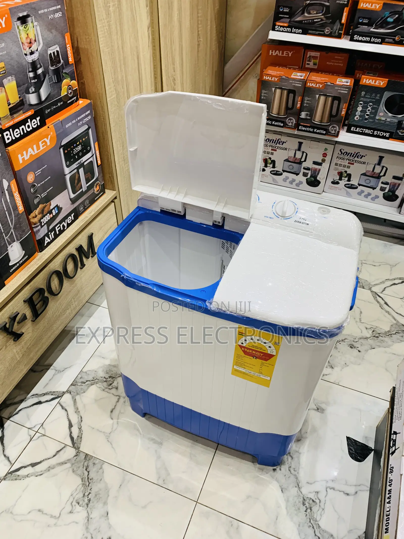 Call and Order for Washing Machine 7kg Zara Topload Twintub