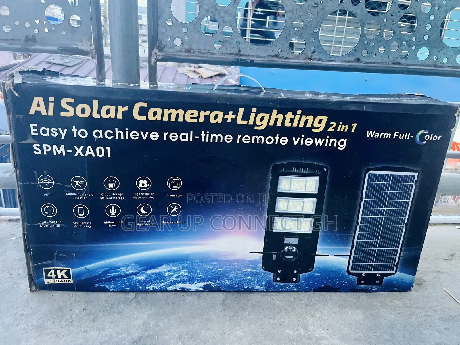 All in 1 Integrated Solar Street Light With 4g PTZ Ai Camera