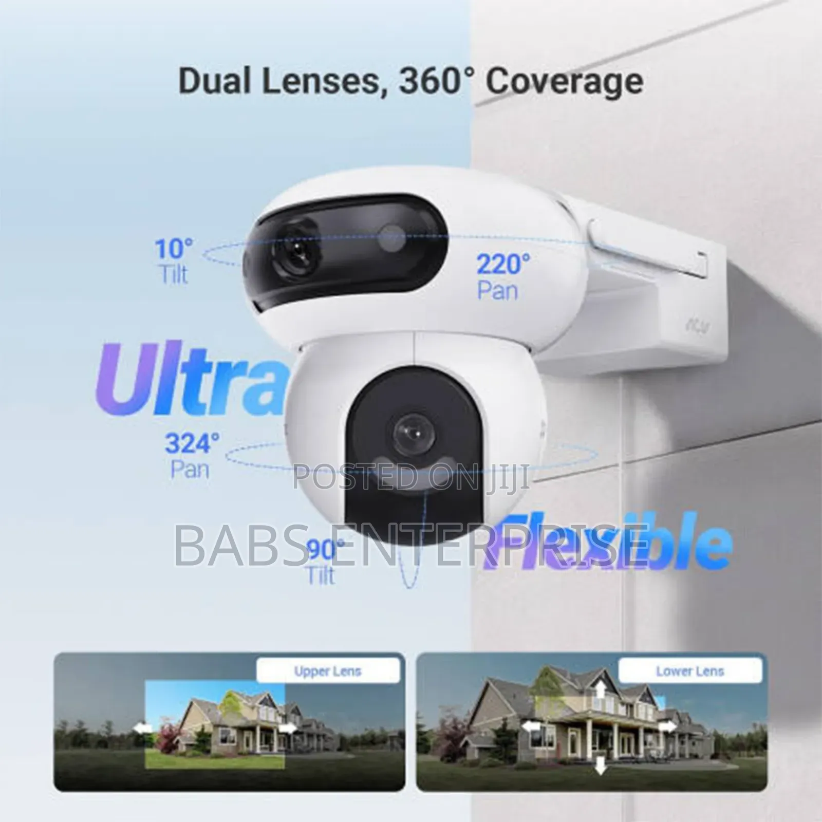 Ezviz 4+4mp Dual-lens  Wi-fi Camera + Solar Panel 8w 4g Cs-hb90/Sp 4g