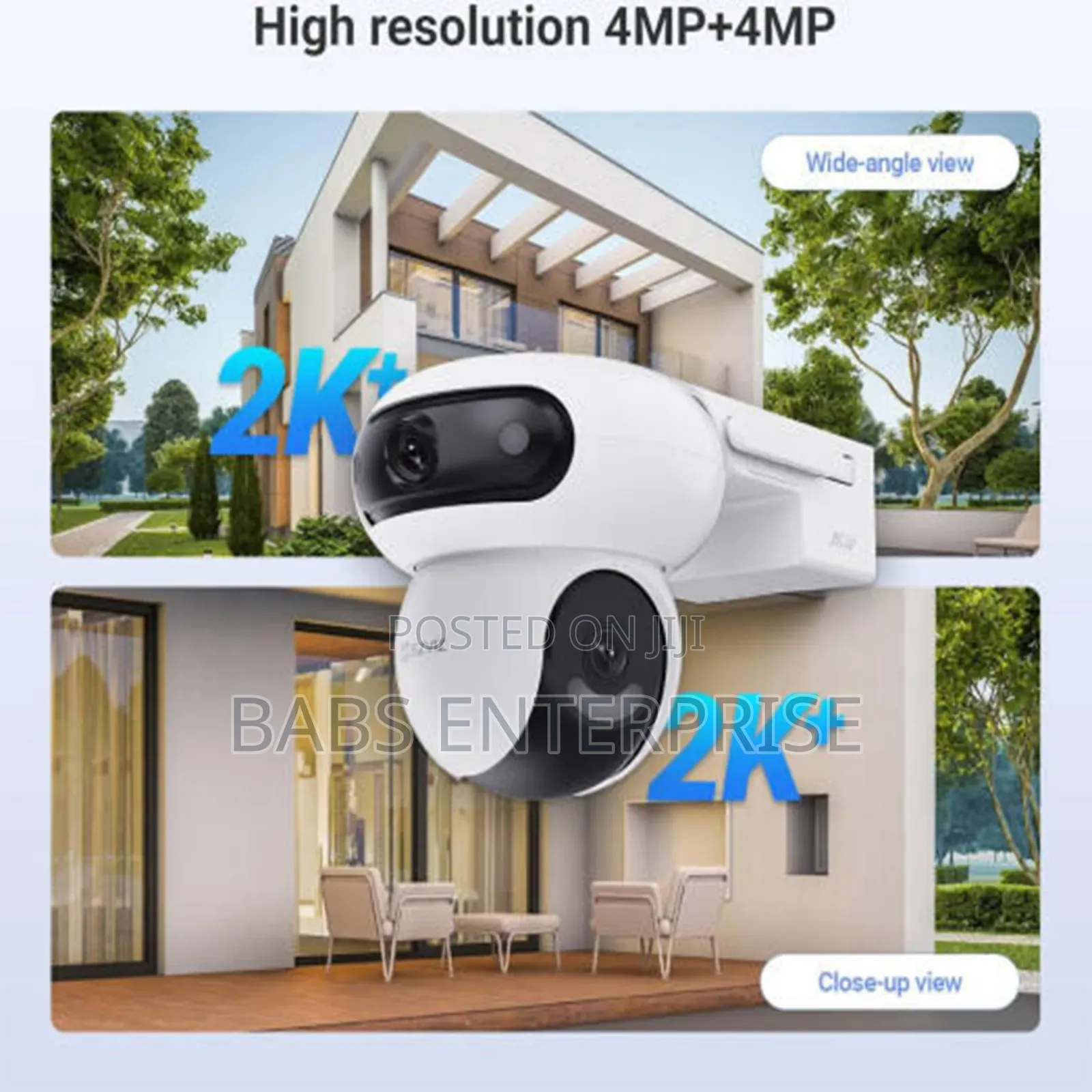 Ezviz 4+4mp Dual-lens  Wi-fi Camera + Solar Panel 8w 4g Cs-hb90/Sp 4g