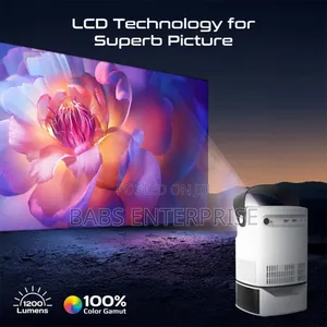 Promate Beamer-a250 4k Ultra Hd Wireless Lcd Projector Speaker & Stand