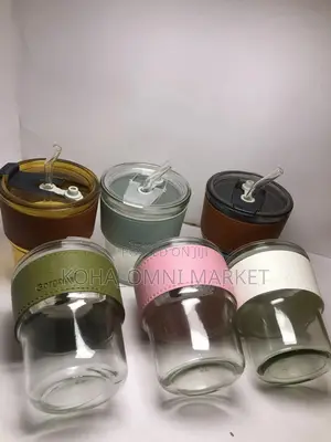 Glass Cup + Glass Straw