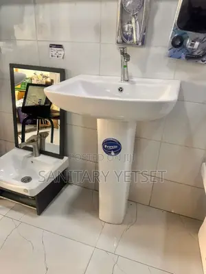 Square Wash Hand Basin With Pedestal