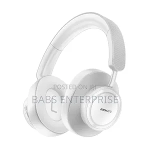 Promate Takt High Fidelity Over-ear Stereo Wireless Headphones – White