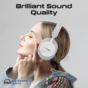 Promate Takt High Fidelity Over-ear Stereo Wireless Headphones – White