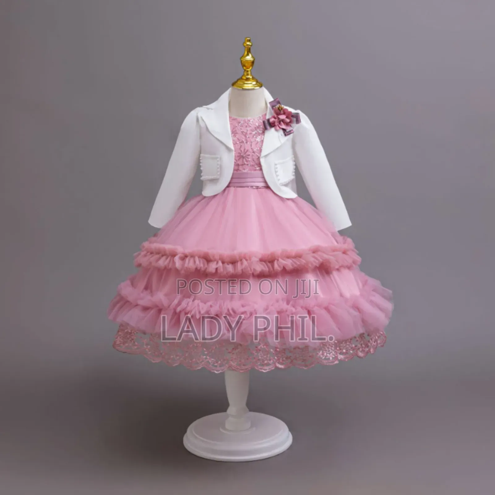 Gorgeous Princess Girl Dress With Petticoat