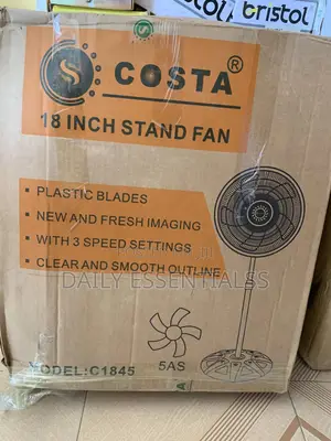 Costa 18" Remote Standing Fan – Easy Control Wide Coverage