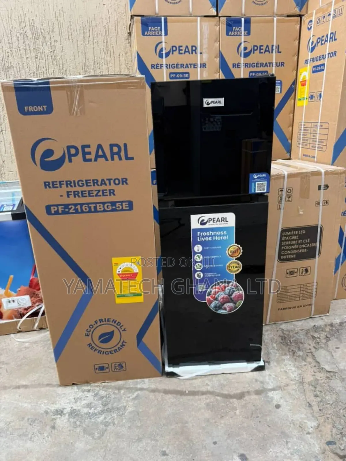 Original Black Mirror Pearl 136l Refrigerator