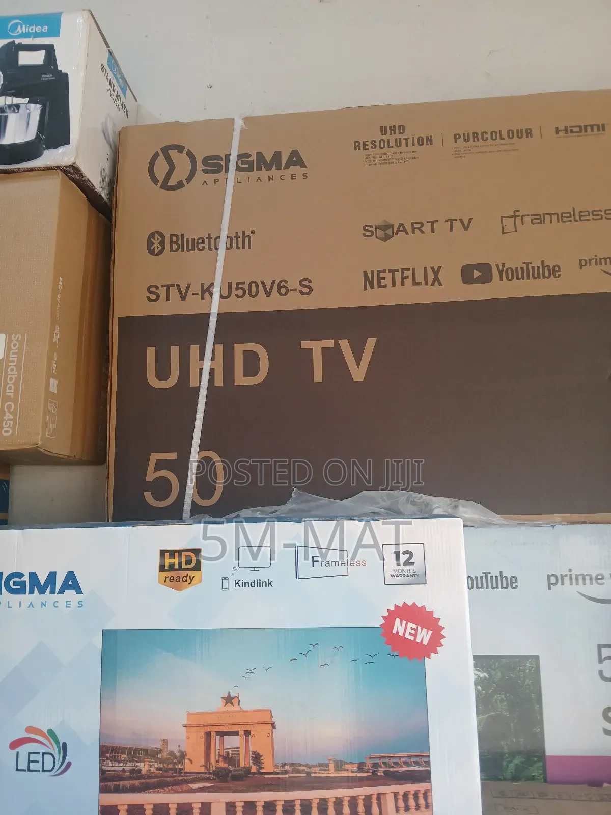 50 Inch Smart Frameless Digital Satellite Uhd Sigma (Sig-Ku50v6-S)