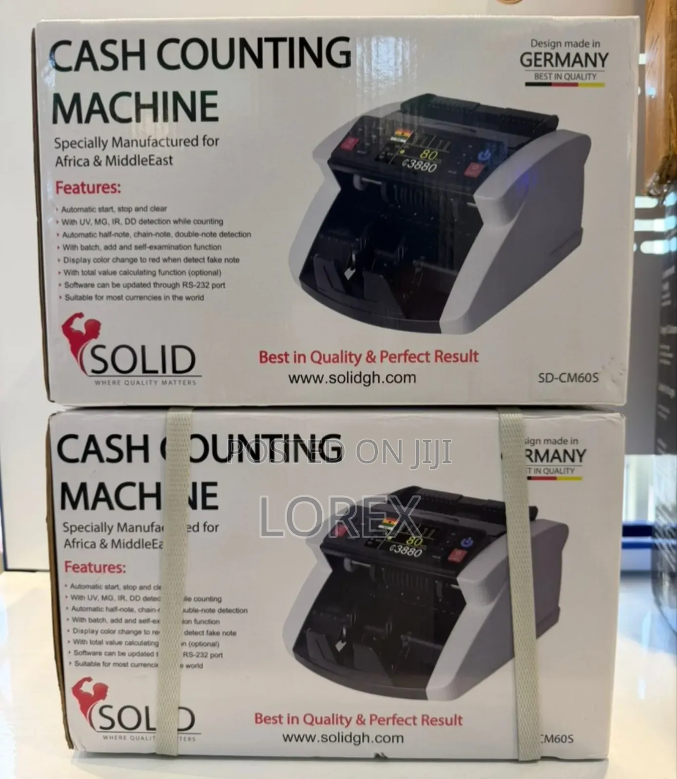 Money Counting Machine With Uv,Mg,Ir,Dd Detection While Counting Solid