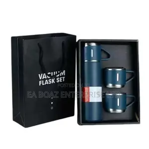 2 In 1 Stainless Vacuum Thermo Flask Set For Keeping Hot/Cold Liquid