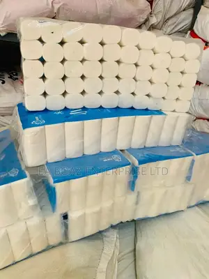 50 Rolls 4 Layers Toilet Paper Ultra Soft Wood Roll, Bathroom Tissue