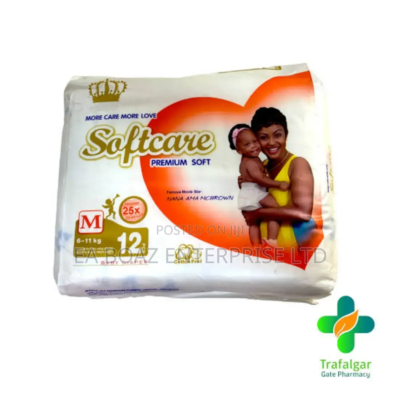 Softcare Gold Soft Baby Nappies, Diapers Travel Sizes S,M,L