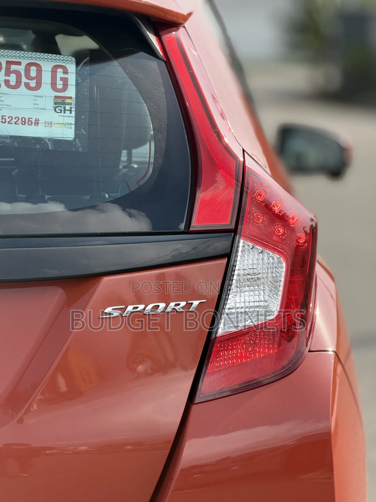 Honda Fit Sport 2020 Orange
