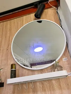 White Mirror With Shelves
