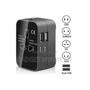 International Universal Travel Adapter (With 2 Usb Ports)