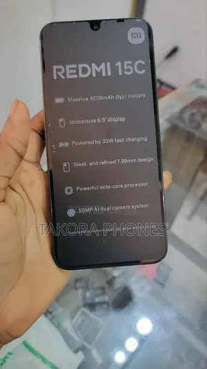 New Xiaomi Redmi 15C 4G 256 GB Black