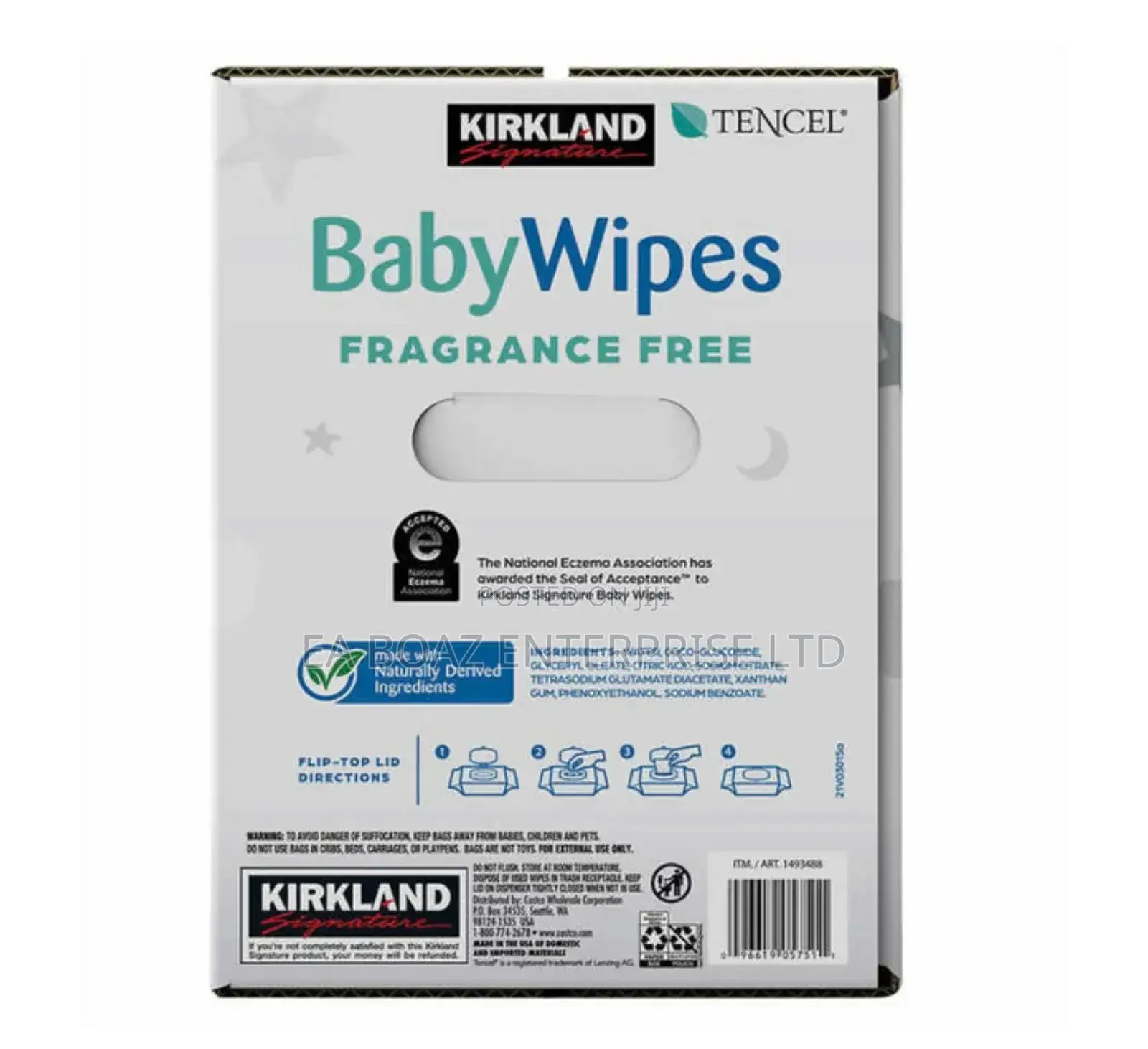 Kirkland Signature Baby Wipes Fragrance Free 100 Wipes Per 1