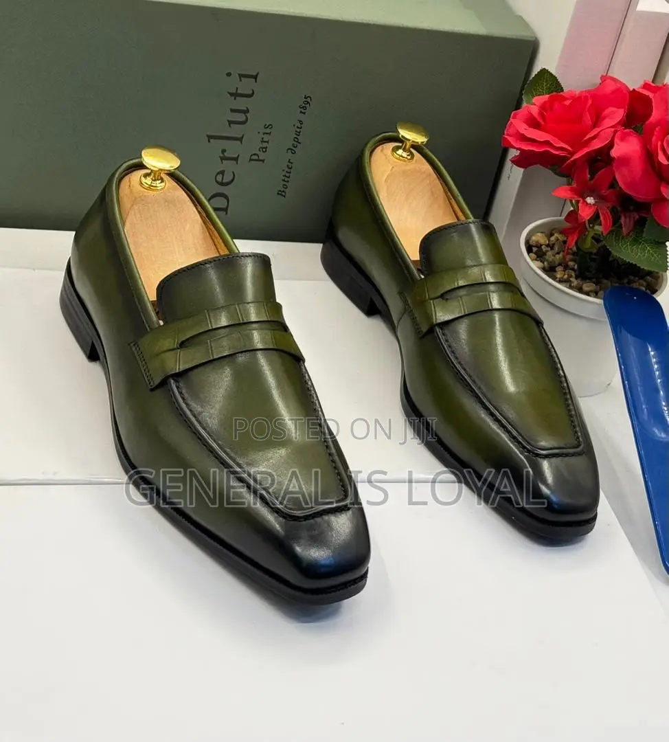 Berluti Light Dark Green Men’S Shoe