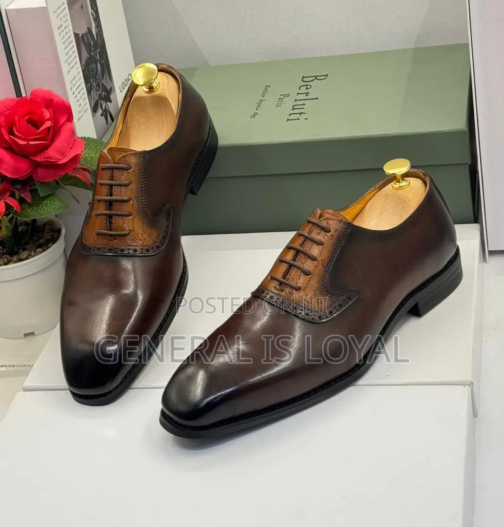 Berluti Dark Coffee Brown Men’S Shoe