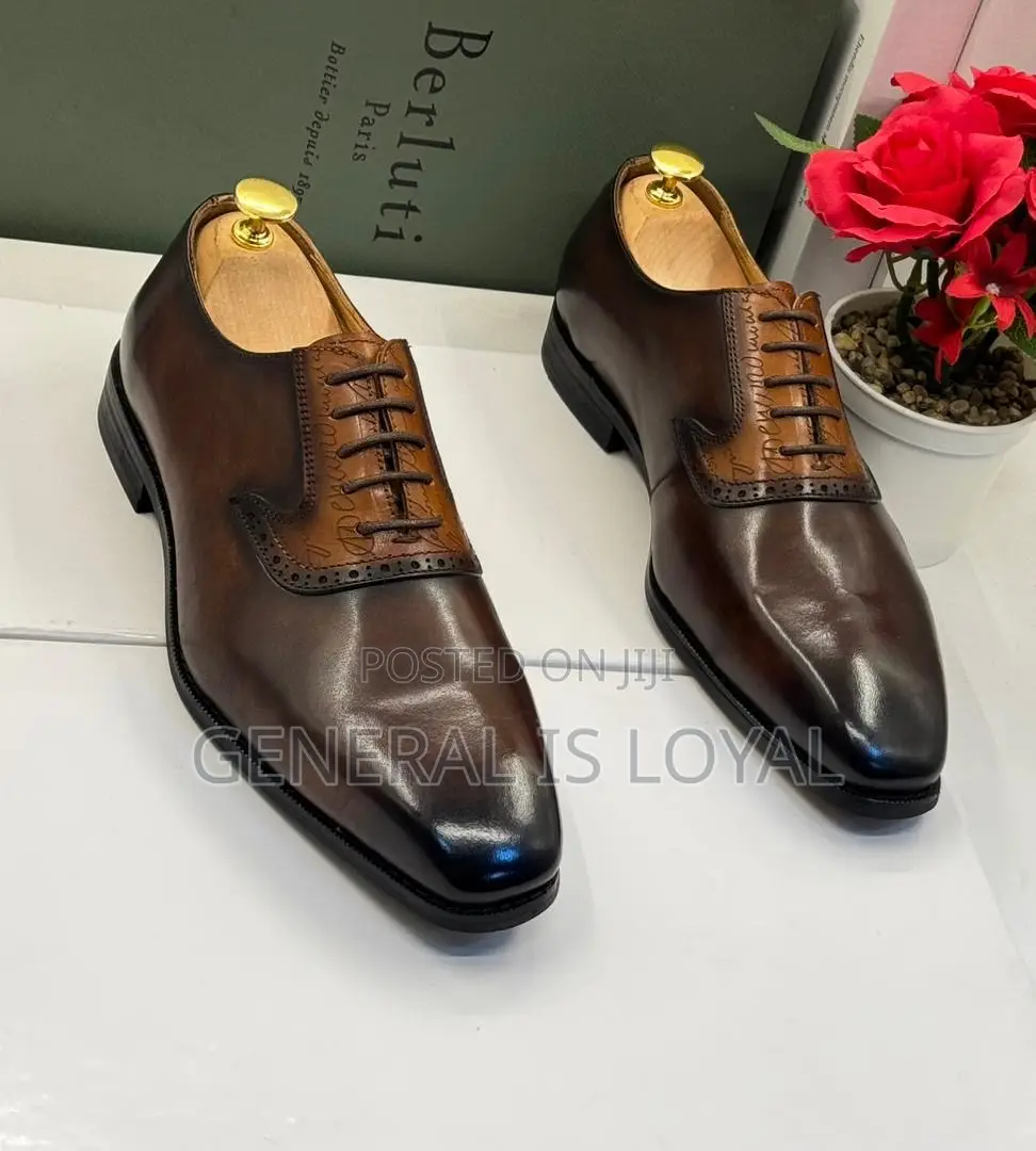 Berluti Dark Coffee Brown Men’S Shoe