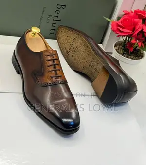 Berluti Dark Coffee Brown Men’S Shoe