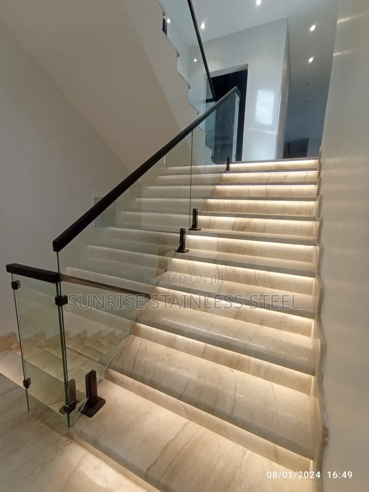 Sunrise Stainless Plain Glass Balustrade