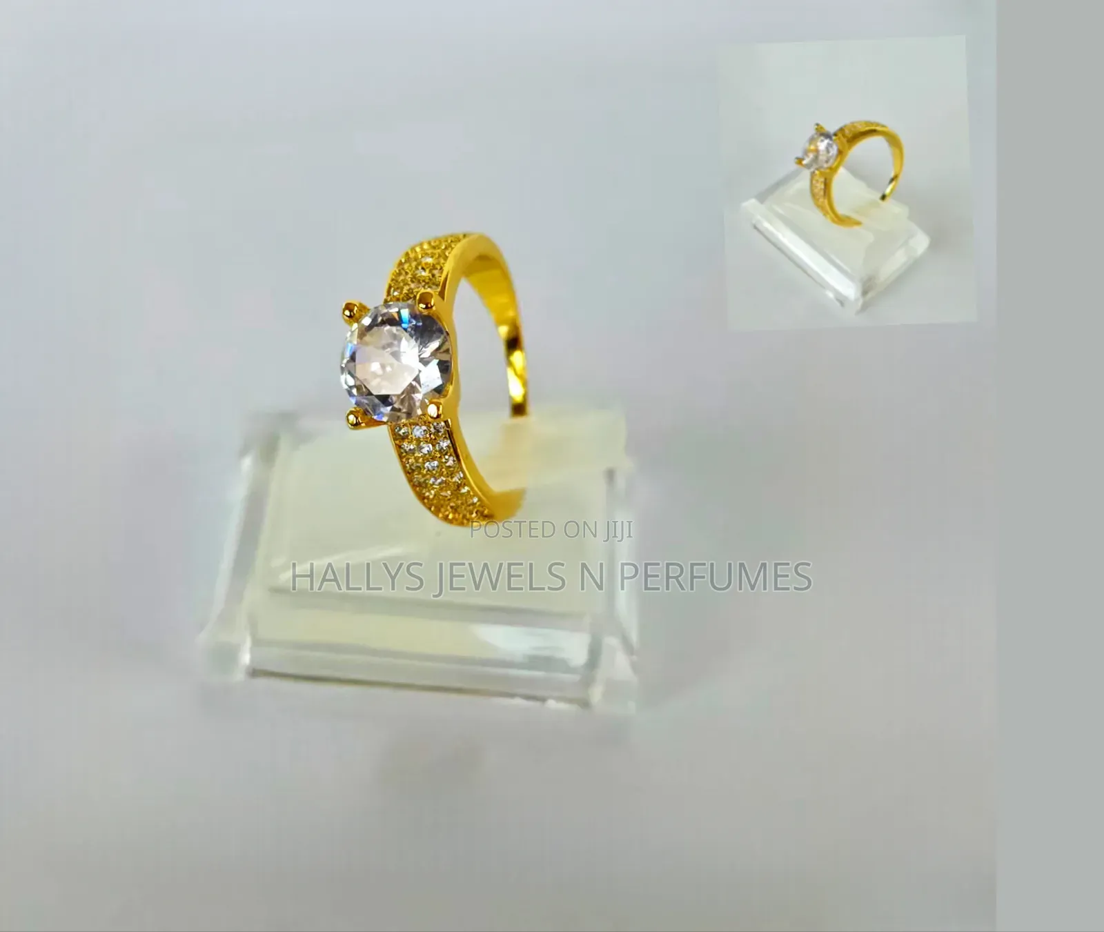 Gold Plated Copper Rings, Skin-Friendly, Size 8 and 9
