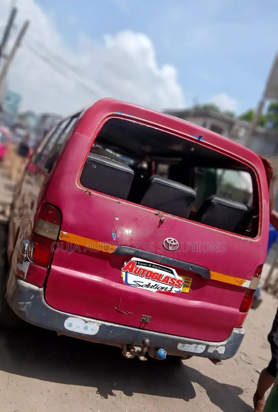 Toyota Hiace / Fish Heated Back Tailgate Window Back Glass Available