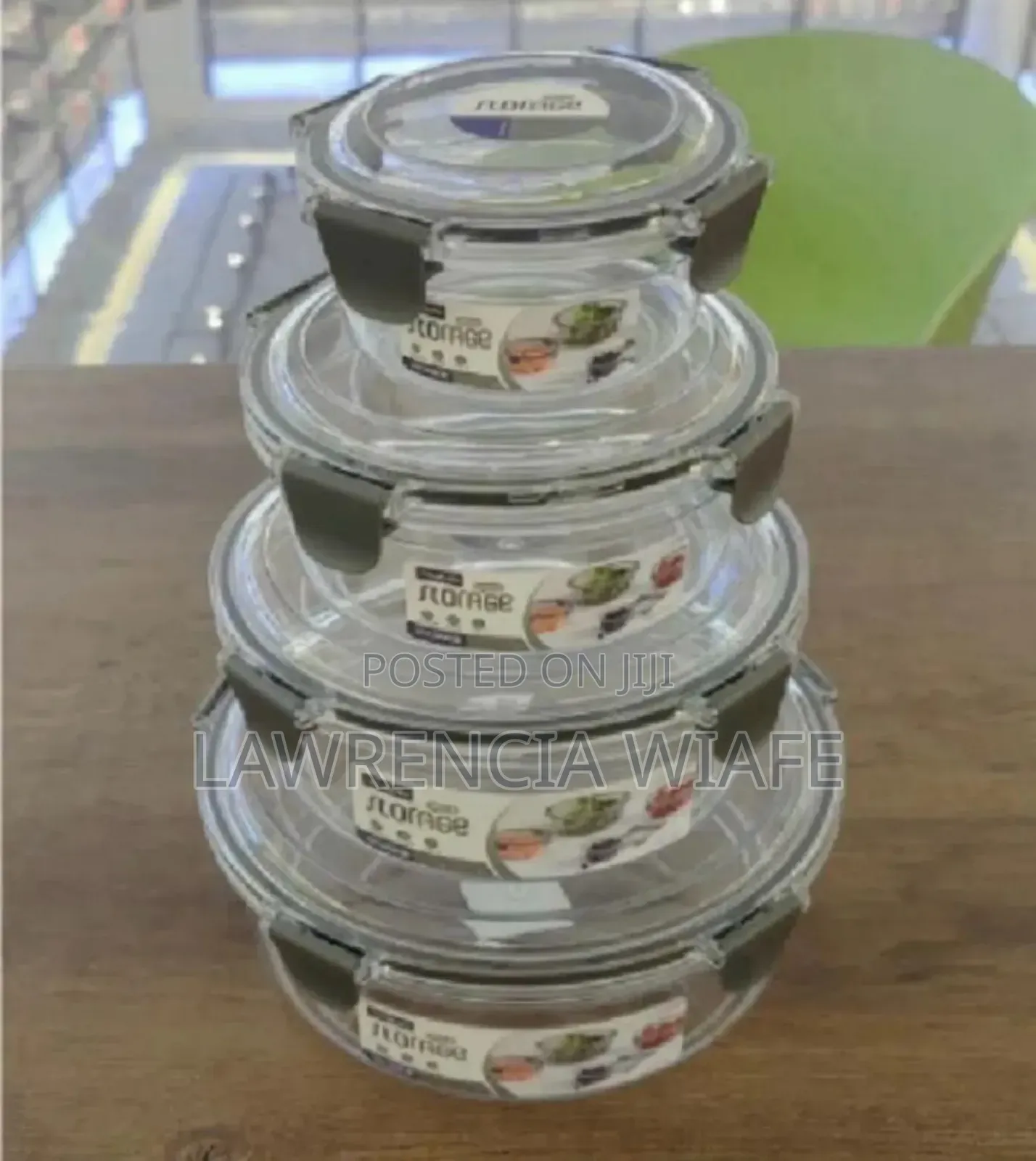 4pcs Storage Bowls With Plastic Lid