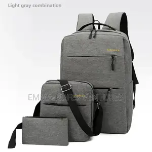 Classic 3 In 1 Backpack For School/Work/Business -black