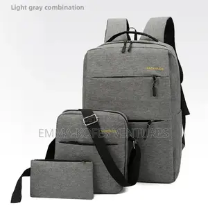 Classic 3 In 1 Backpack For School/Work/Business -black