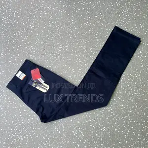Mens Stretch None Fade Khaki Long Trousers
