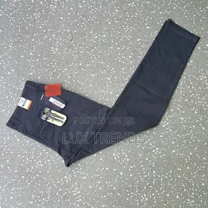 Mens Stretch None Fade Khaki Long Trousers