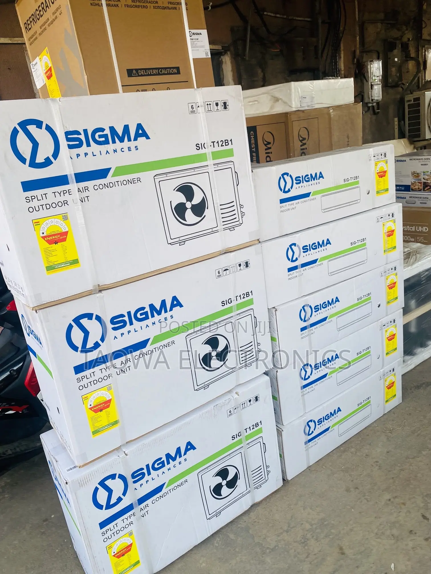 In Box Sigma R410a Split Air Conditioner